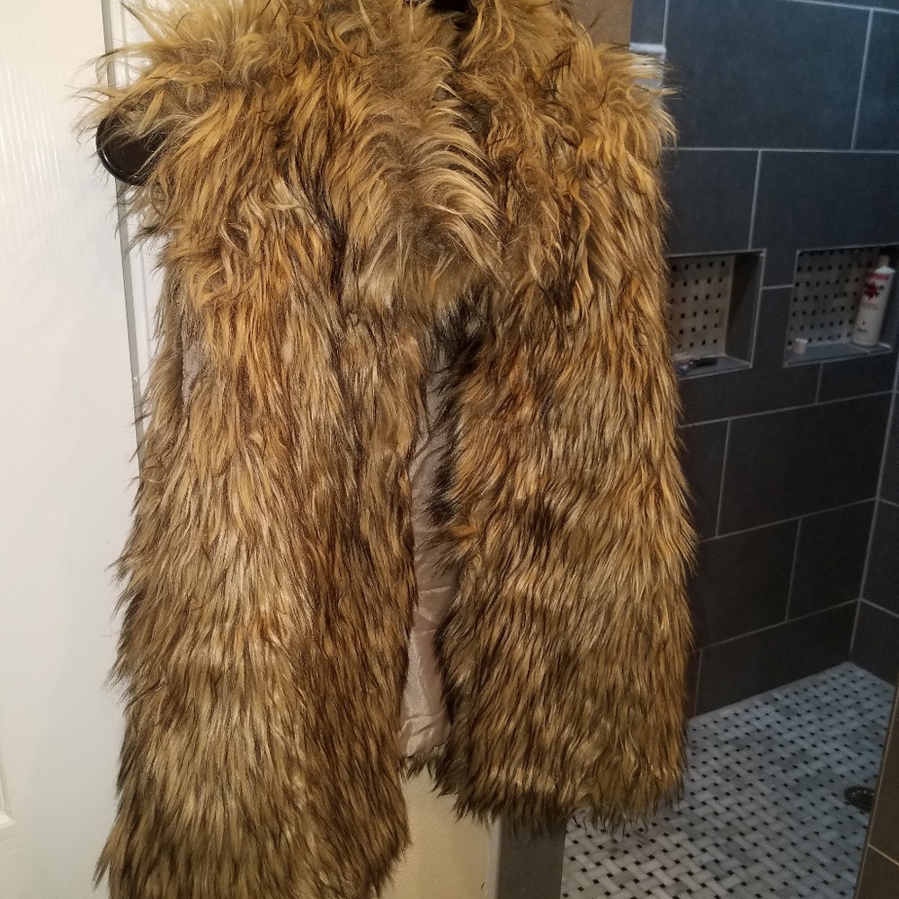 Faux fur vest